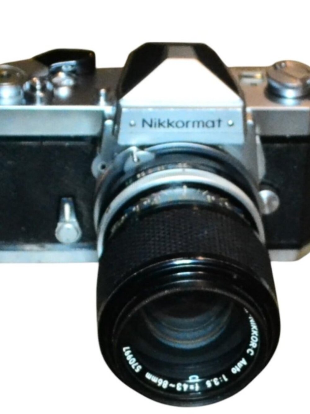Vintage Nikkormat N 35mm SLR Camera with Nikkor 43-86mm Zoom Lens & Case - Picture 3 of 6